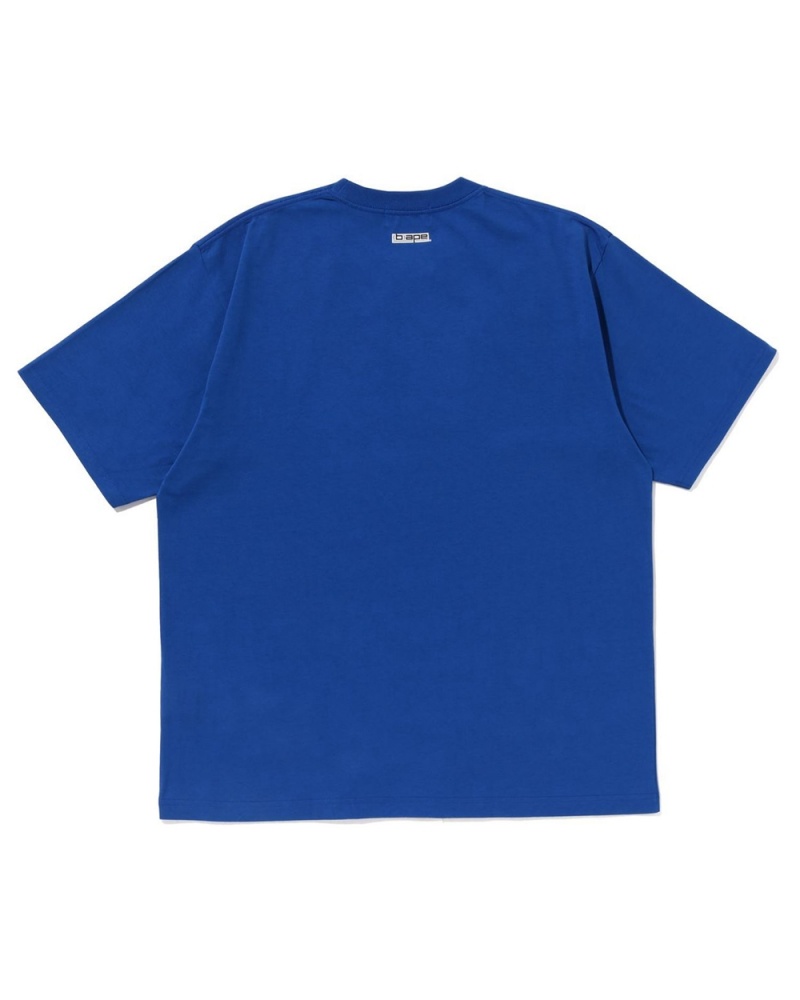 T Shirts Bape By Bathing Ape Bleu Royal Bleu Homme | QSK-57257377